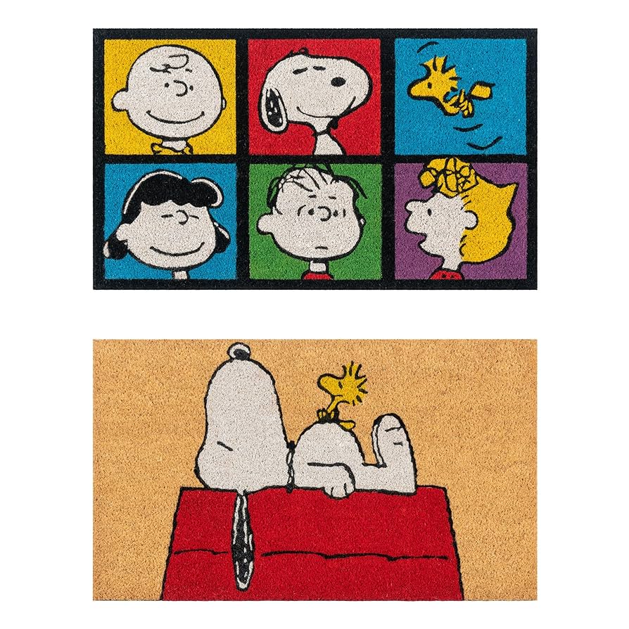 2JSB3☆SNOOPY Amazon.com: Gertmenian Peanuts Snoopy Coir Doormat - 2x3